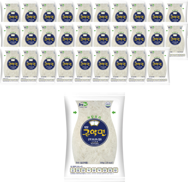 프레비 얌얌 곤약면, 200g, 30개