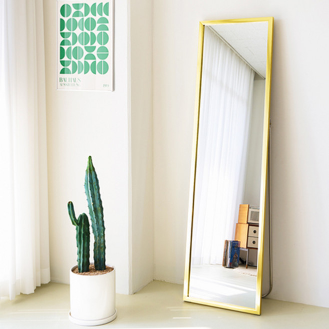 에이스홈 코코 와이드M 스탠드 전신거울, 골드