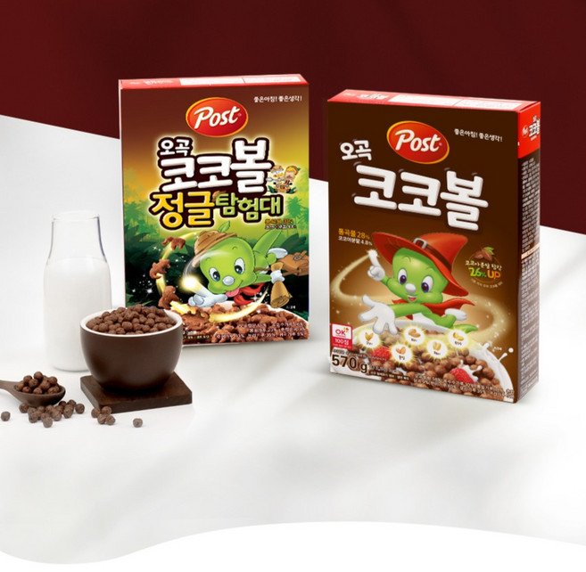 포스트 오곡 코코볼 시리얼, 1kg, 2개