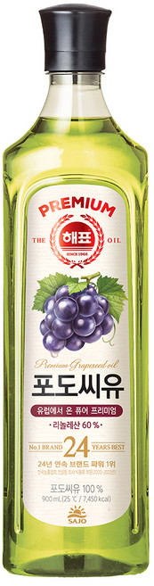 해표 포도씨유, 900ml, 1개