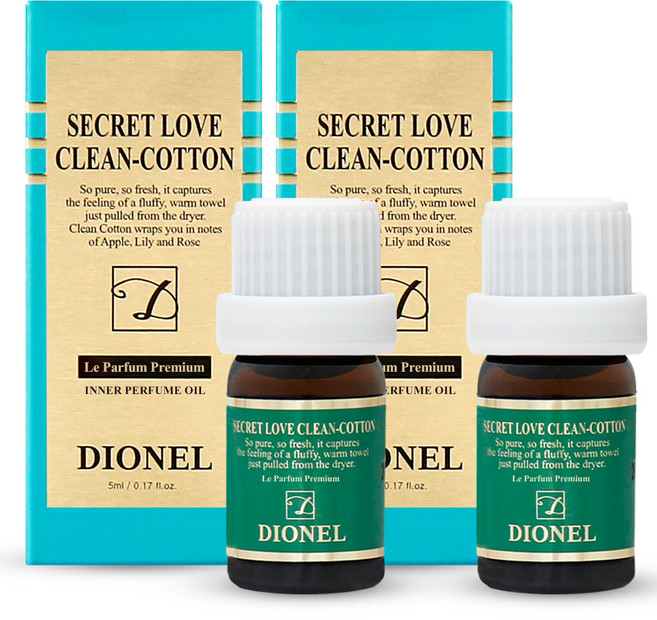 DIONEL Clean-Cotton女性私密護理香氛精油, 5ml, 2個