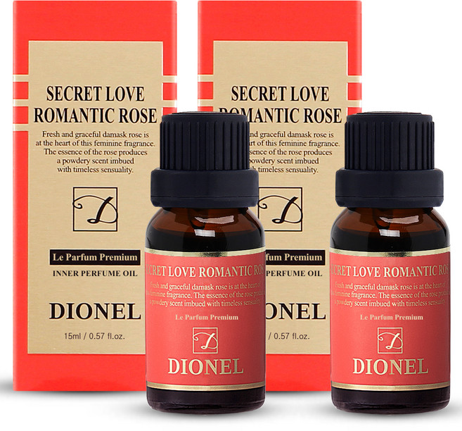 DIONEL Secret Iove女性私密處香氛護理油 浪漫玫瑰款, 15ml, 2瓶