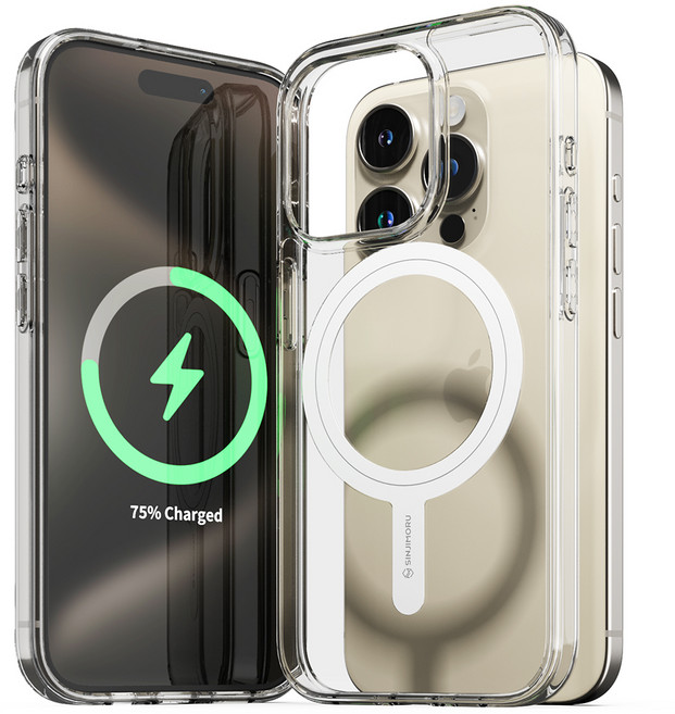 SINJIMORU 2倍磁力 M Air-Claw 磁吸 MagSafe 相容透明手機殼