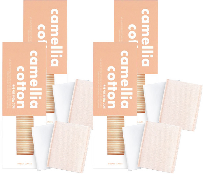 어반리브즈 동백시트 화장솜, 70개입, 4개