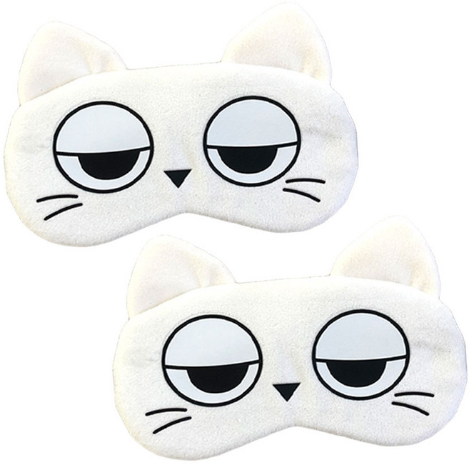 라이프팝 야옹이 캐릭터 수면안대 2p