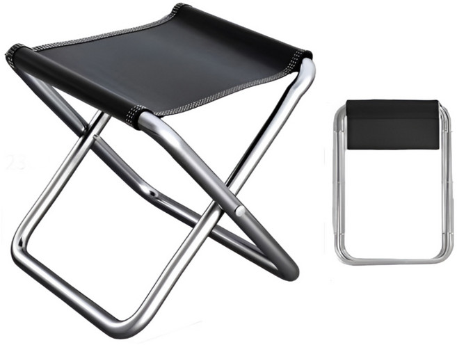 살림이음 폴딩 캠핑의자 낚시의자 미니의자 L, 블랙, 2개