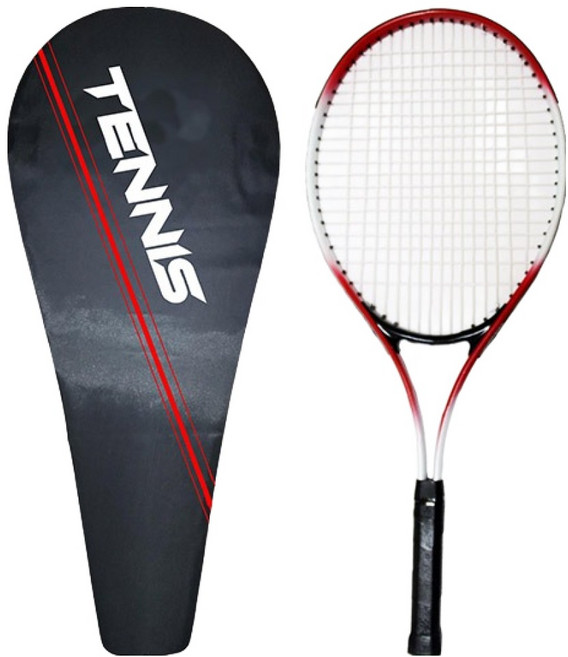 심플라인 성인용 초보 테니스라켓, 레드, 1개