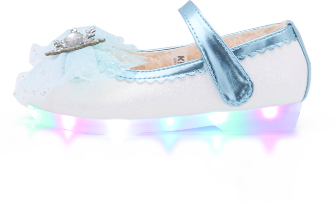키펀트 여아용 스노우 파티클 LED 털구두 WK-ELSA4