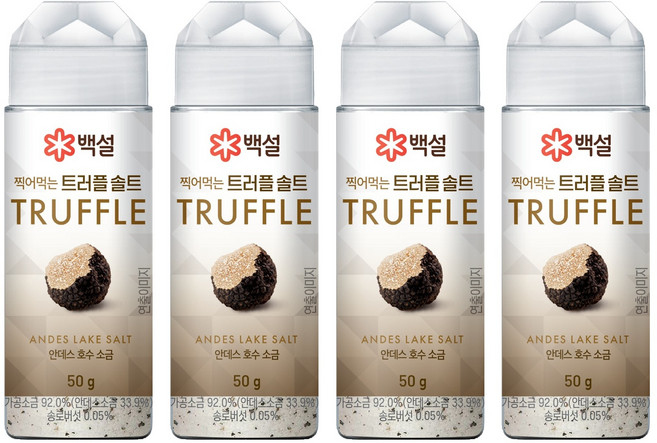 CJ BEKSUL 白雪 松露鹽, 4瓶, 50g