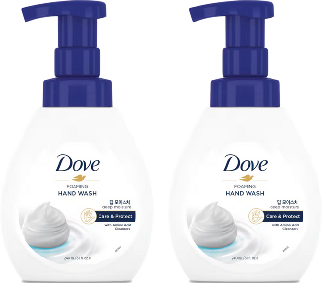 Dove 多芬 深層滋潤泡沫洗手慕斯 皂香, 240ml, 2瓶