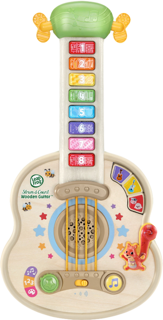 LeapFrog 跳跳蛙 彩色數數木吉他, 多色, 1個