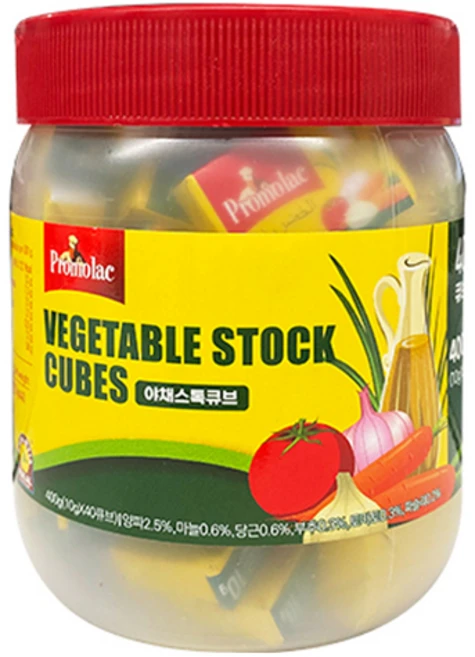 프로모락 야채스톡 큐브 40p, 1개, 400g - 쿠팡