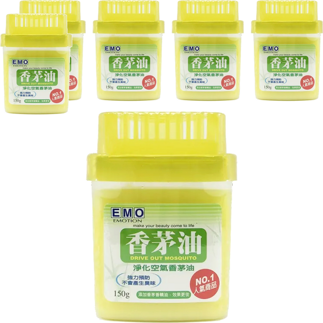 EMO 香茅油, 150g, 6個, 香茅