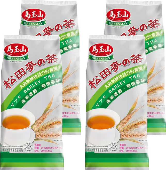 馬玉山 松田麥之茶, 25g, 10包, 4袋