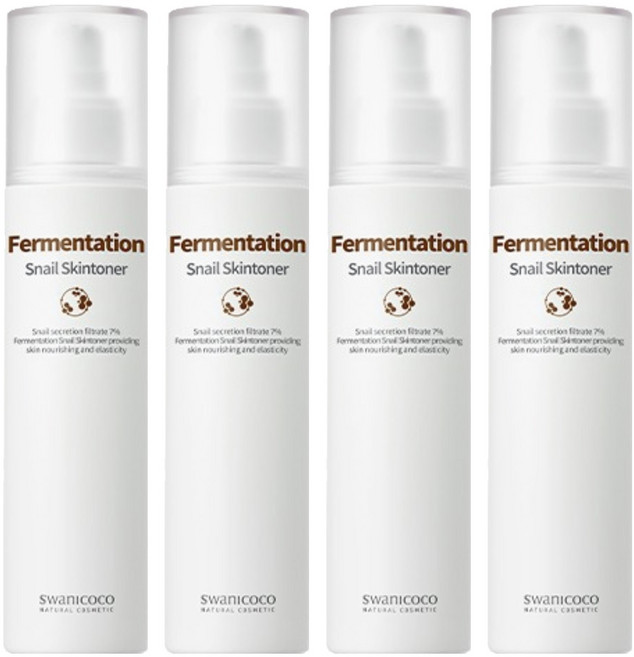 스와니코코 퍼멘테이션 스네일 스킨토너, 120ml, 4개
