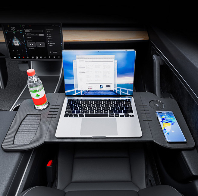 어반카 휴대용 2단 접이식 멀티 테이블, 1개, 다크그레이