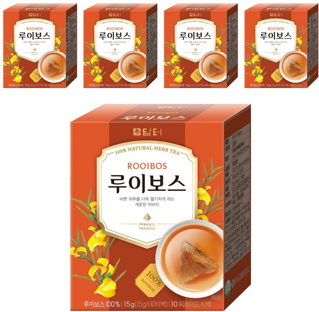 담터 삼각티백 루이보스 차, 1.5g, 10개입, 5개