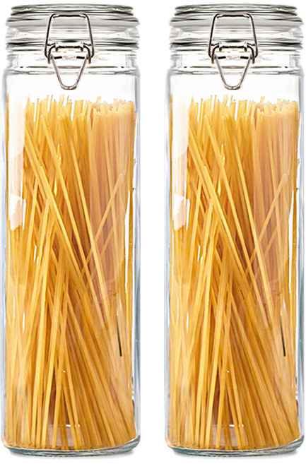 헬로키친 다용도 밀폐 유리병 슬림형 2100ml, 2개, 단품