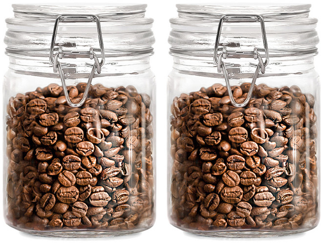 헬로키친 슬림 밀폐 유리병 800ml, 2개, 단품