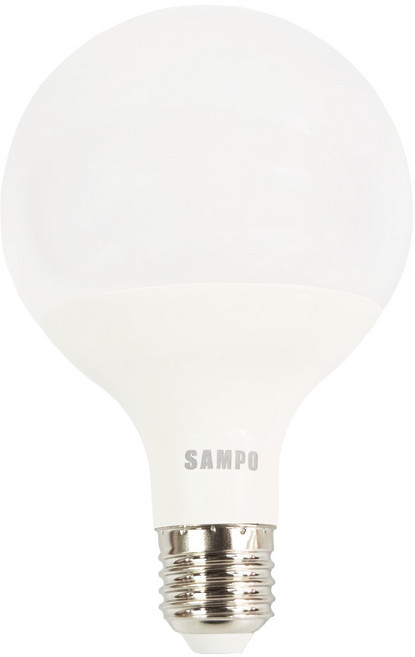 SAMPO 聲寶 LED 球型節能燈泡 15W LB-P15GDA, 晝光色, 1個