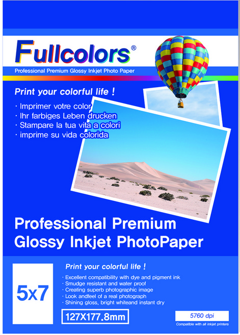 Fullcolors 全彩 相紙 230g, 5 x 7 吋, 100張