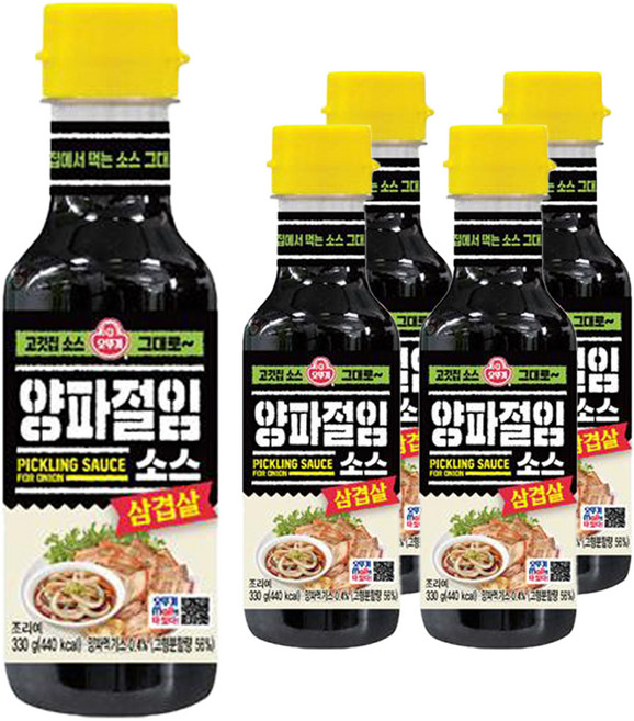 오뚜기 삼겹살 양파절임소스, 330g, 5개