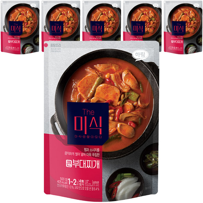 더미식 큰 부대찌개, 500g, 6개