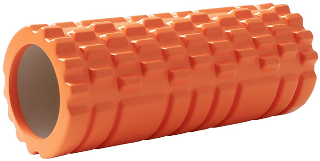 코멧 스포츠 3D 입체 EVA 마사지 폼롤러, 오렌지, 1개