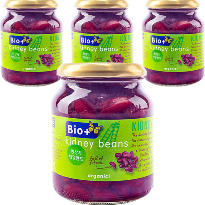 발투센 유기농 레드키니빈 통조림, 360g, 4개
