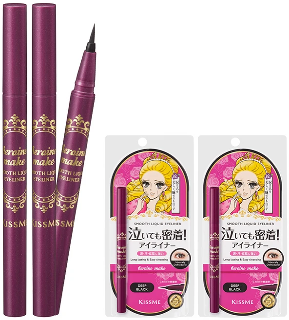 히로인메이크 스무스 리퀴드 아이라이너 N 0.4ml, 딥블랙, 2개 - 쿠팡