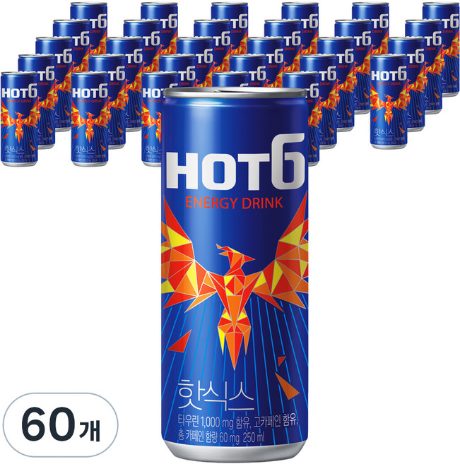 핫식스 오리지널, 250ml, 60개