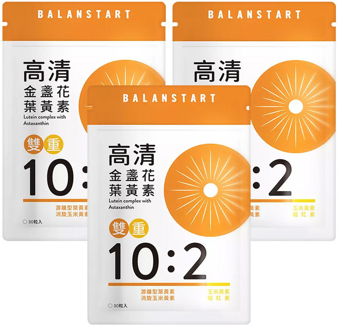 永豐 人可和 高清葉黃素+蝦紅素, 30顆, 3包