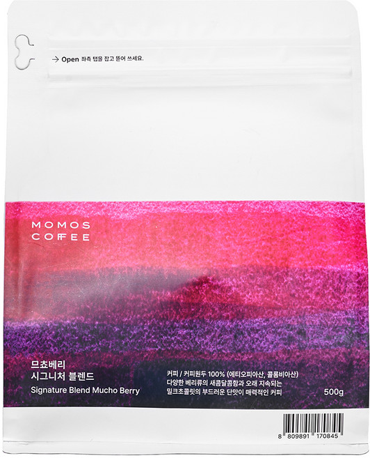 4위 - 모모스커피 므쵸베리 시그니처 블렌드 원두 커피, 홀빈(분쇄안함), 500g, 1개