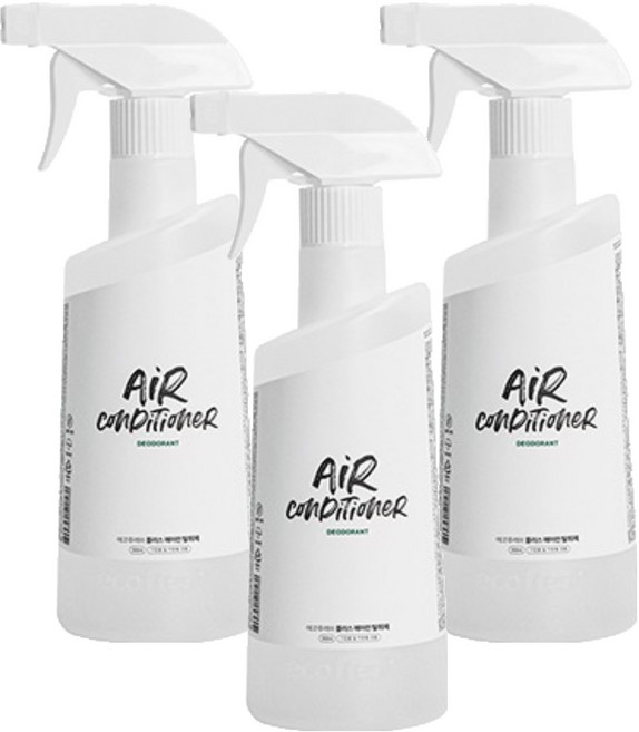 에코후레쉬 플러스 에어컨 탈취제, 3개, 500ml