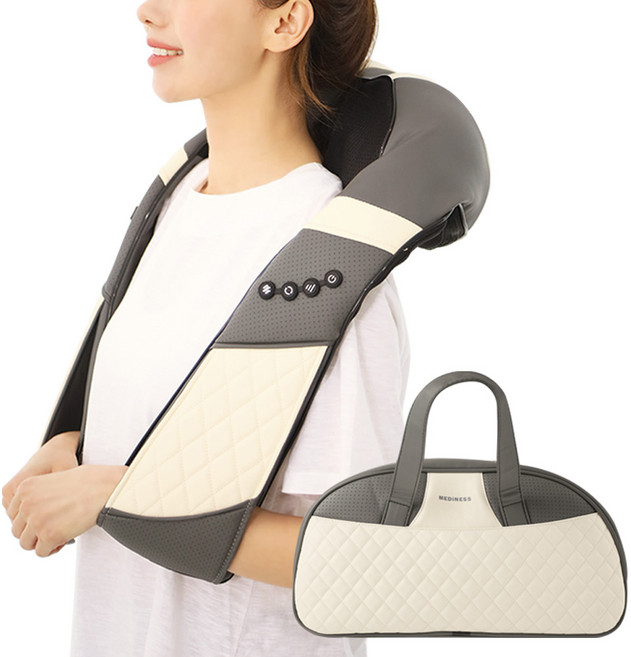메디니스 씨아추 무선 목 어깨 안마기 + 전용백 세트 MVP-88, MVP-886, 그레이