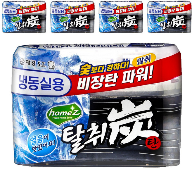 홈즈 탈취탄 냉동실용, 70g, 5개