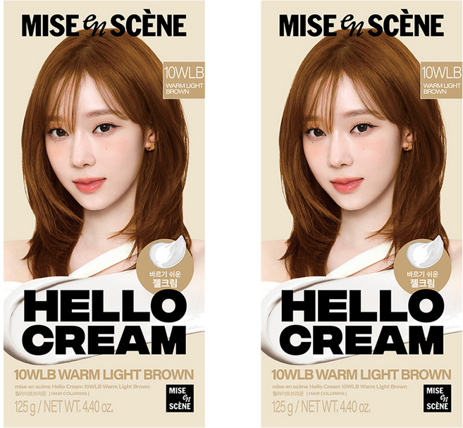 mise en scene 魅尚萱 Hello Cream染髮霜, 10WLB(太妃糖棕), 2盒