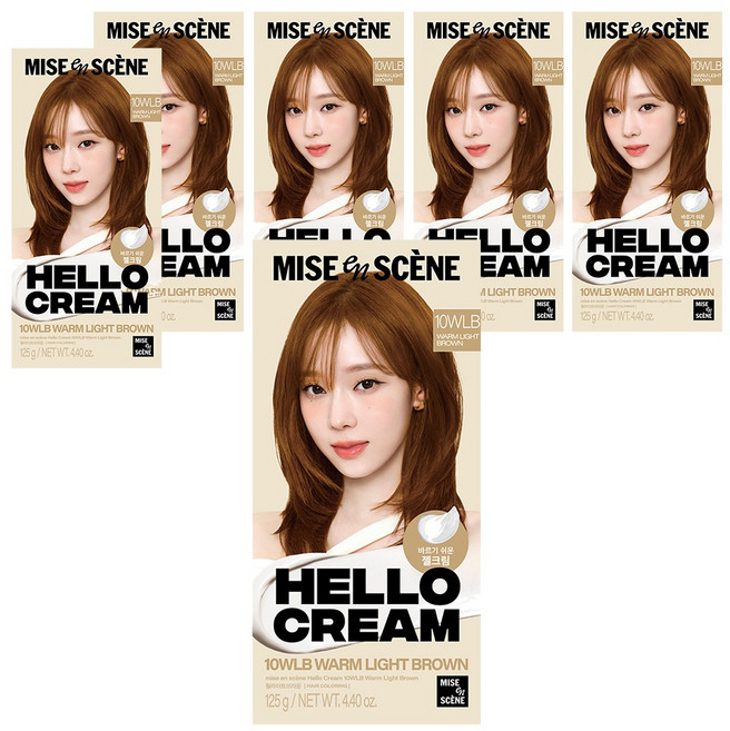 mise en scene 魅尚萱 Hello Cream染髮霜, 10WLB(太妃糖棕), 6盒