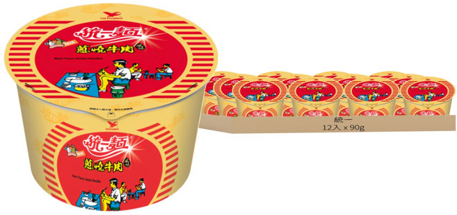 統一 蔥燒牛肉風味 90g, 12入