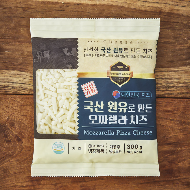 국산 원유로 만든 모짜렐라 치즈, 300g, 1개입, 1개