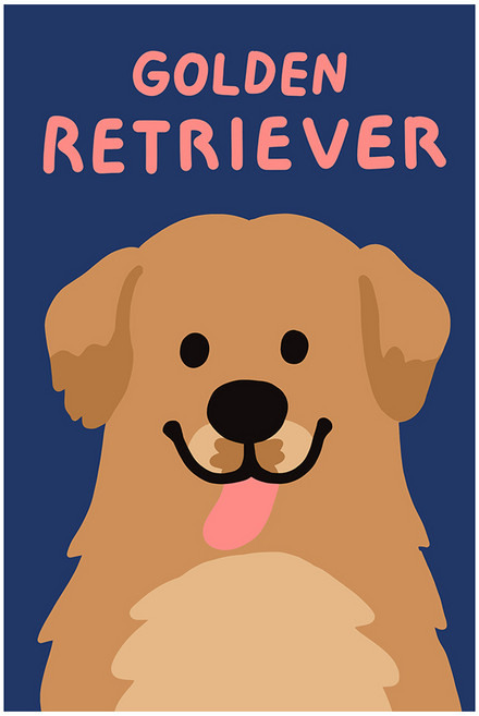 아트조이 DIY 명화그리기 10 x 15 cm, 골든리트리버, 1개