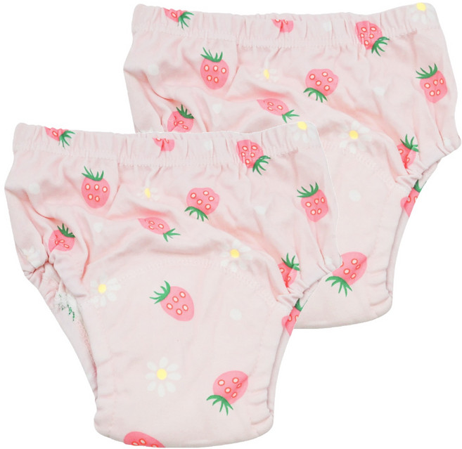 PUKU 藍色企鵝 Summer幼兒學習褲 100%棉, 草莓, 2件