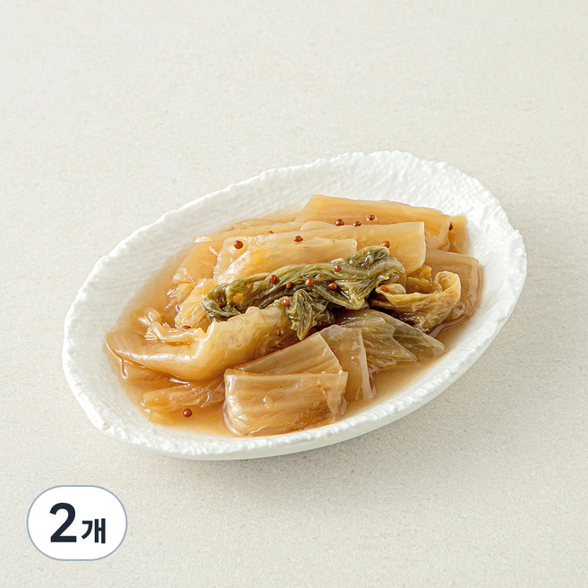 더반찬 통들깨 묵은지지짐, 220g, 2개