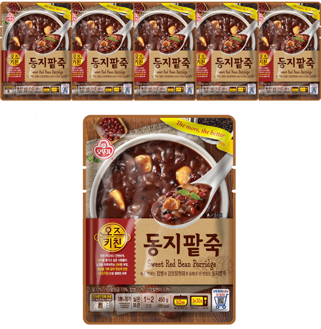 오즈키친 동지팥죽, 450g, 6개