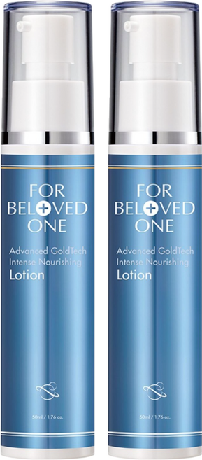FOR BELOVED ONE 寵愛之名 台灣公司貨 黃金藍銅玻尿酸保濕乳液, 50ml, 2瓶