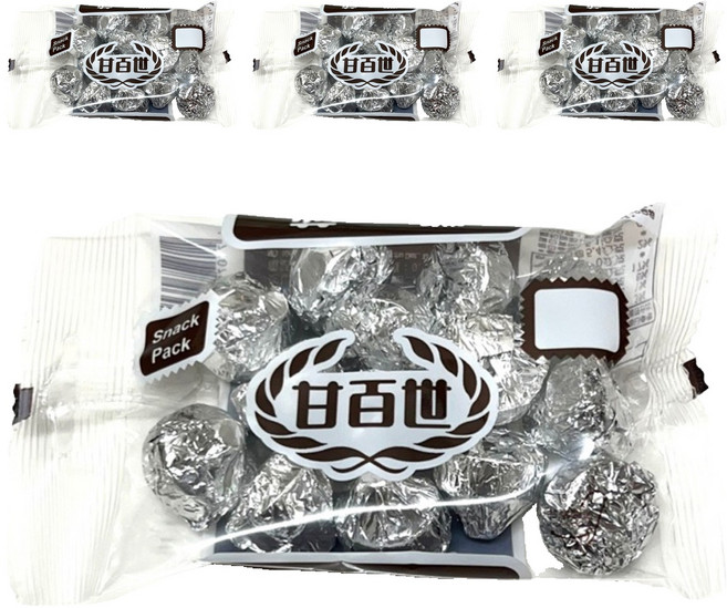 KAISER 甘百世 凱莎粒 巧克力糖 香濃可口 經典水滴狀, 70g, 4袋