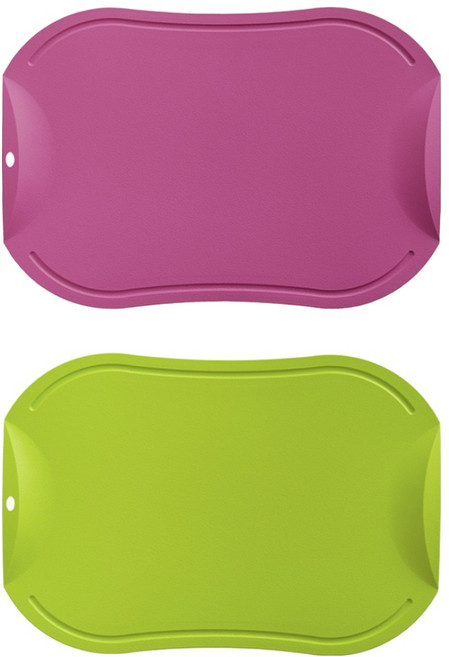 도블레 특허받은 칼집나지 않는 항균도마 2p, 1세트, 인디핑크 + 연두