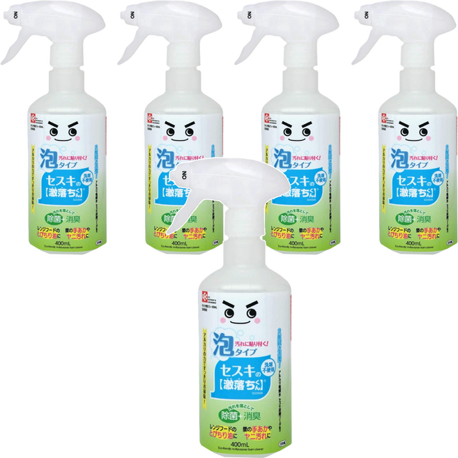 LEC 激落君 碳酸鈉電解水 泡沫型, 400ml, 5瓶