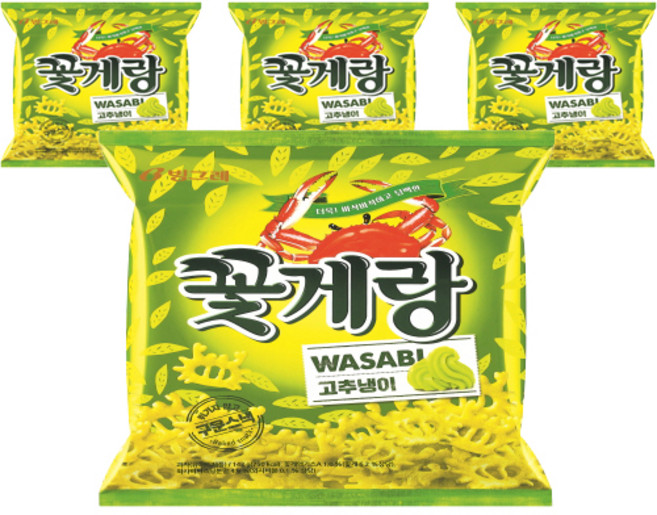 꽃게랑 고추냉이, 143g, 4개