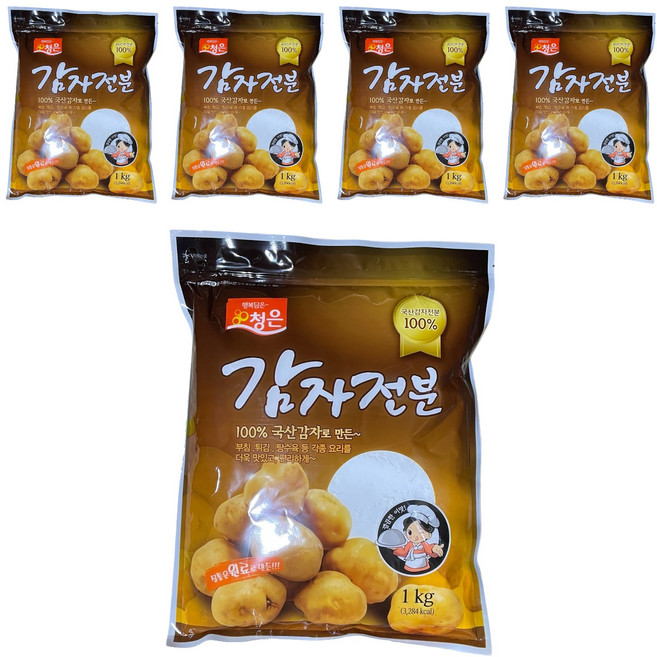 청은에프엔비 감자전분, 1kg, 5개
